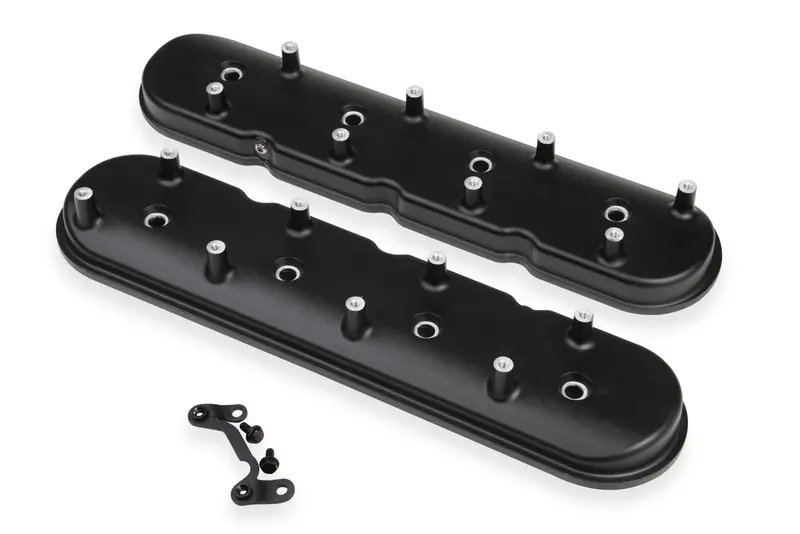Holley 241-94 Ls Valve Cover — Dry Sump Compatible — Black Krinkle Coating 1