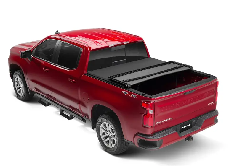 Lund Genesis Elite Tri-Fold Tonneau Cover – Black Finish 1