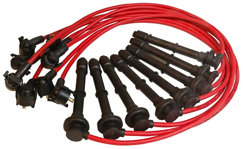 Msd 32219 8.5Mm Custom Spark Plug Wire Set – Oem-Matched Red Ignition Cables 1