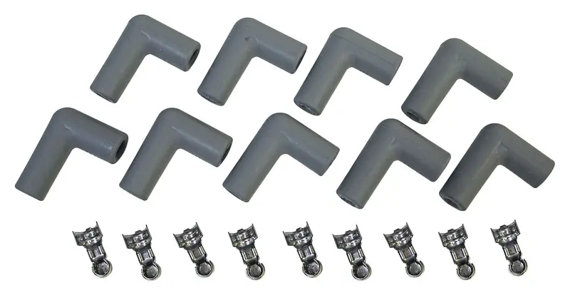 Msd 8847 90-Degree Spark Plug Boot And Dual-Crimp Terminal Kit (9-Piece) 1