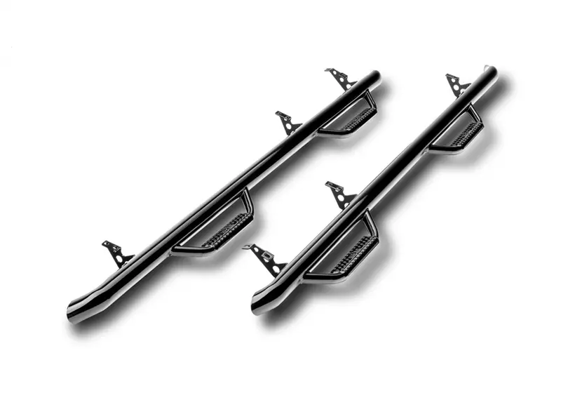 N-Fab T1580Cc Gloss Black Nerf Steps – Wide-Width Side Steps For 2016–2022 Toyota Tacoma (5Ft Bed) 1