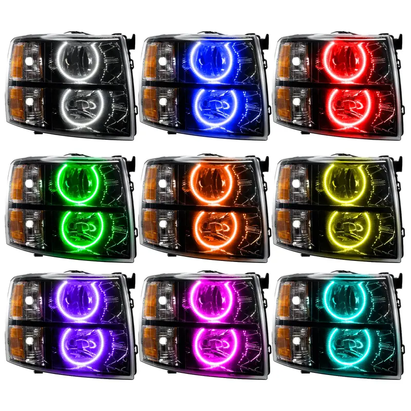 Oracle Lighting 7105-504 Colorshift Smd Round Headlights – Pre-Assembled, Black Bezel, Anti-Fog Ready 1