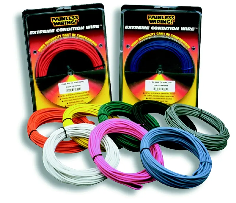 Painless Wiring 71714 12-Gauge Txl Primary Wire – 25-Foot Red Automotive Cable 1