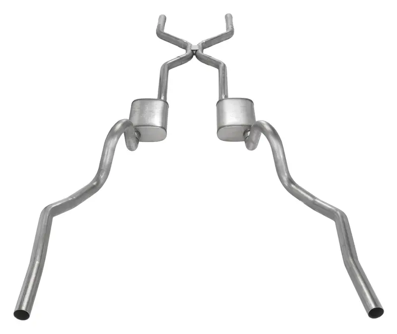 Pypes Pypebomb Sga40V Exhaust System – Crossmember-Back W/H-Pipe, Dual Exit, 2.5" Tubing 1