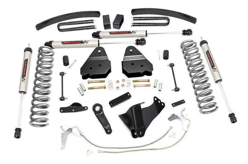 Rough Country 59770 6-Inch V2 Lift Kit With Monotube Shocks For 2008–2010 F-250/350 4Wd Gas Models 1