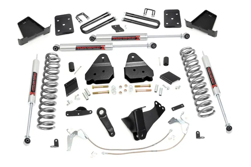 Rough Country 6-Inch Gas Lift Kit – No Overload Springs, M1 Series, For 2011–2014 Ford Super Duty 4Wd 1