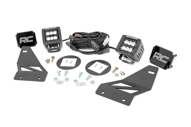 Rough Country 71023 Black Series Led Fog Light Kit For 2005–2019 Nissan Frontier 1