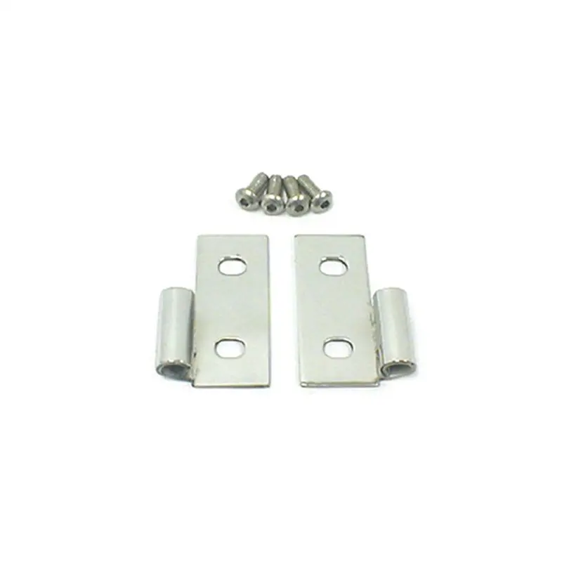 Rugged Ridge 11113.04 Stainless Steel Front Lower Door Hinge Pair — Mirror Finish 1