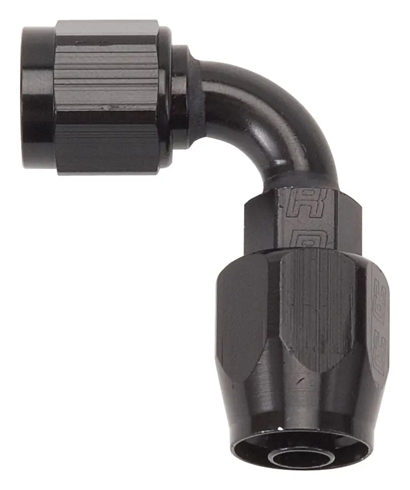 Russell -12An Swivel Hose End – Full-Flow 90-Degree Radius Fitting, All-Black Anodized (610195) 1