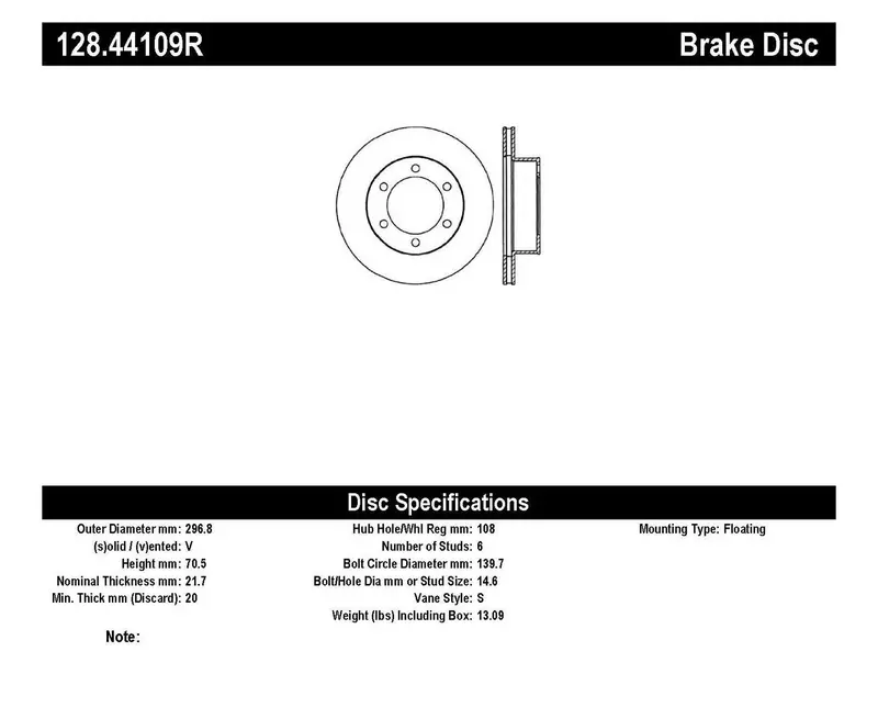 Stoptech 128.44109R Front Right Sport Cross-Drilled Brake Rotor – Track-Ready Ventilated Design 1
