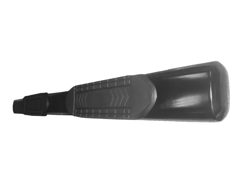 Trailfx A8211B 6-Inch Oval Black Powder-Coated Steel Rocker Panel Mount 1