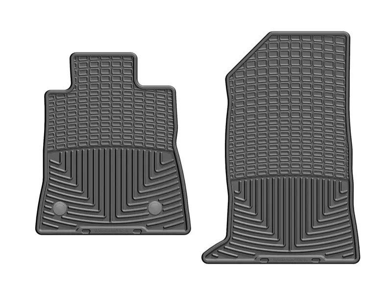 Weathertech W437 All-Weather Front Floor Mats — Black, Custom-Fit Interior Protection 1